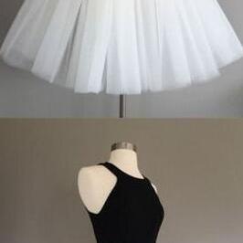Black And White, 2 Pieces Prom Dress, A-line,..