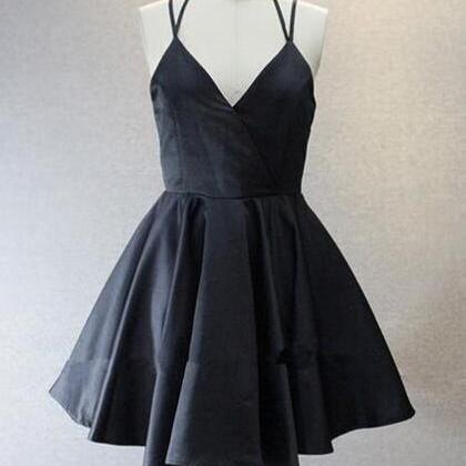 Simple V Neck Homecoming Dresses,simple Party..