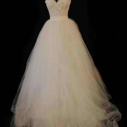 Gorgeous Ivory Wedding Dress, Sweetheart Wedding..