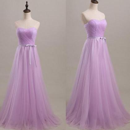 Sweetheart Tulle Long Prom Dresses,bridemsaid..