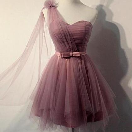 Charming Tulle Homecoming Dress,SHo..
