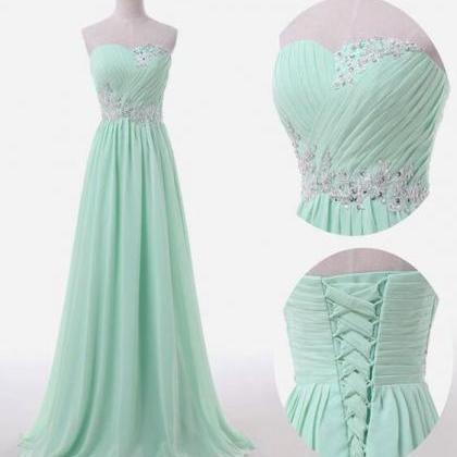Mint Green Bridesmaid Dress,sexy Prom..