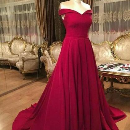 Red Sweetheart Prom Dress,long Formal Dress,off..