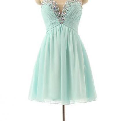 Crystals Short Tulle Homecoming Dresses..