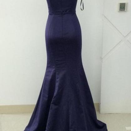 Navy Blue Prom Dress,formal Dress,off The Shoulder..