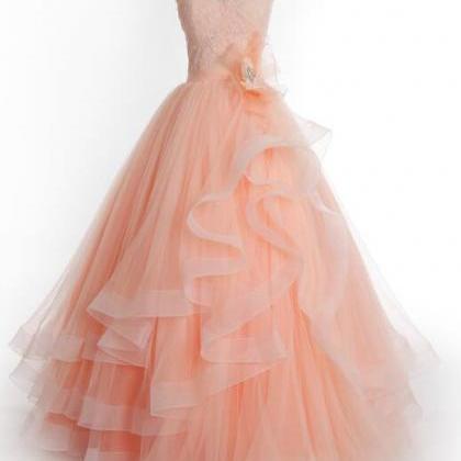 Sexy Tulle Prom Dress,prom Dress Lace,sexy Prom..