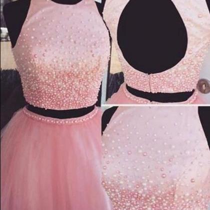 Tulle Homecoming Dress,vintage Two Piece..