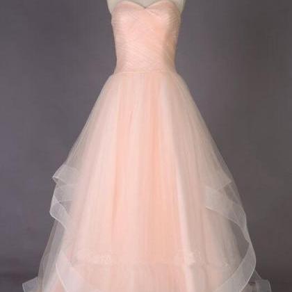 Strapless Prom Dress,sweetheart A-line Prom Dress,..