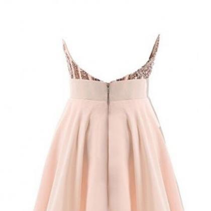 Halter Chiffon Sequinned Short Homecoming, Party..