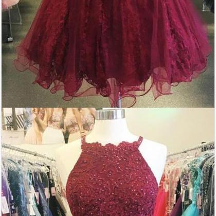 Tulle Homecoming Dress Short,two Piece Homecoming..