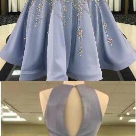 Two Piece Homecoming Dresses, Beading Homecoming..