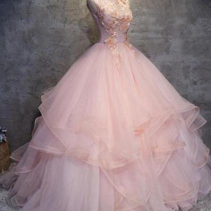 Charming Ball Gowns Prom Dress,tulle Prom..