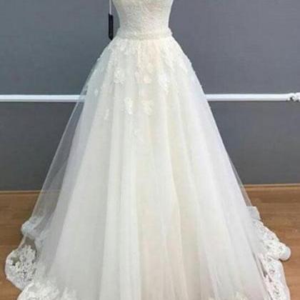 Elegant A-line Weding Dress,lace Wedding..