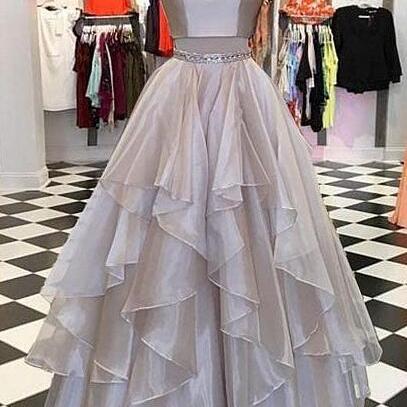 Chiffon Prom Dress,long Prom Dress,a Line Prom..