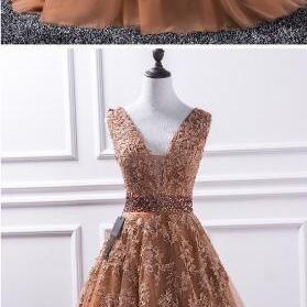 Simple Vintage Prom Dress,lace Prom Dress, Porm..