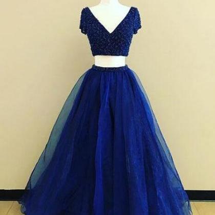 Intage Prom Gowns,royal Blue Prom Dress, Prom..