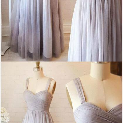 Gray Prom Dress, Prom Dress,sweetheart Neck Prom..