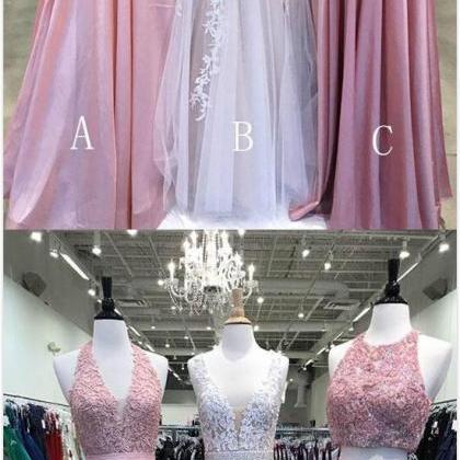 Charming Prom Dress, Two Piece Prom Dress,lace..
