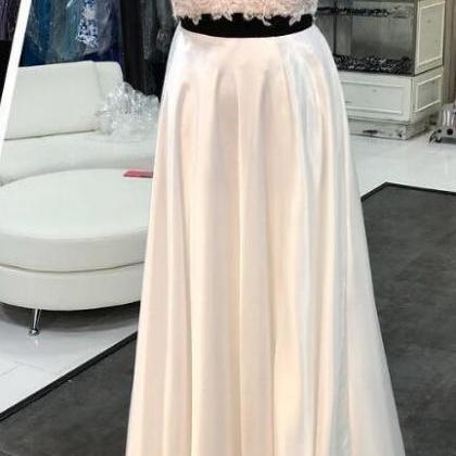 Two Piece Prom Dresses,prom Dress Long,sexy Prom..