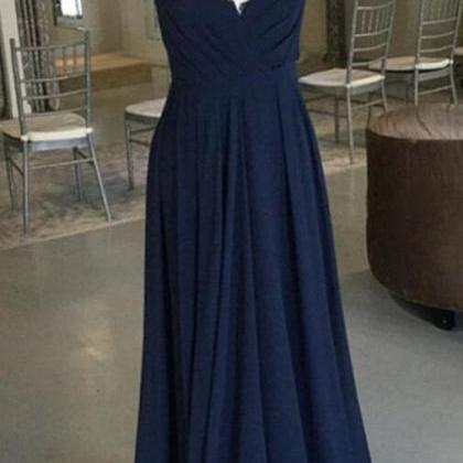 Chiffon Prom Dress ,floor Length Party Dress With..