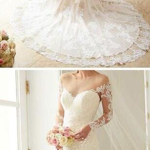Charming Wedding Dress, Lace Weddin..