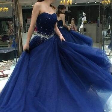 Tulle Prom Dresss,ball Gown Prom Dresses,sexy Prom..