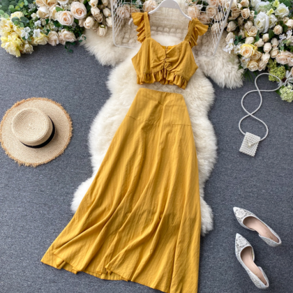 Sexy Two Pieces Short Summer Dress