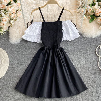 Cute A Line Off Shoulder Short Dress Fashion Dress