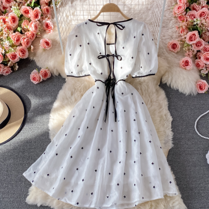 Chiffon A-Line Applique Flower Girl Dresses, Cute Little Girl Dresses, FC2016