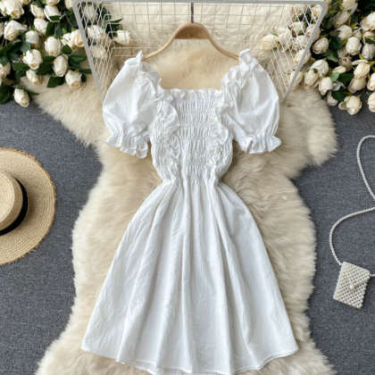 Cute A Line Short Dress Fashion Dress