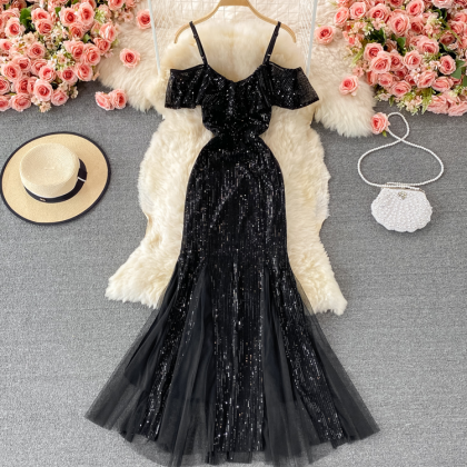 Cute Sequins Dress Fashion Dress