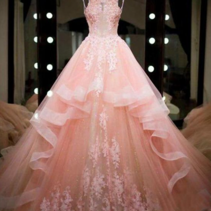 A-line Jewel Neckline Wedding Dresses With Beaded..