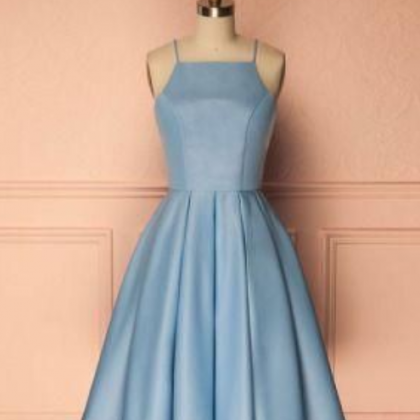 Light Blue Short Prom Dress