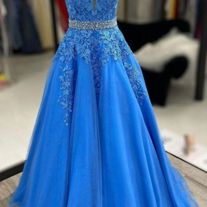 DILARA TULLE PARTY DRESS - BLUE