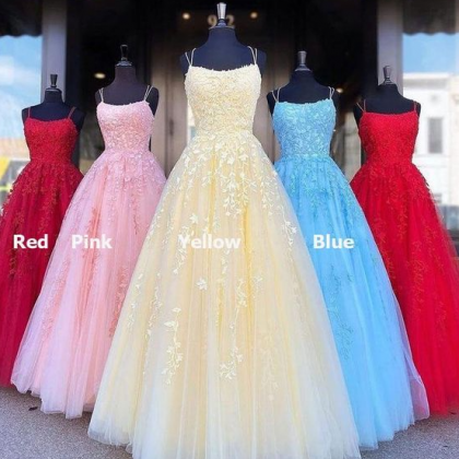 Amazing Jewel Sleeveless A-Line Tulle Prom Dress with Appliques