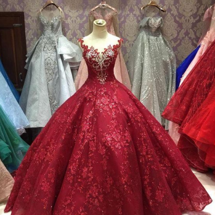 Beauty Ball Gown Long Party Gown, Prom Dress