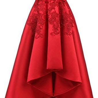 How Low A Line Red Long Party Dress