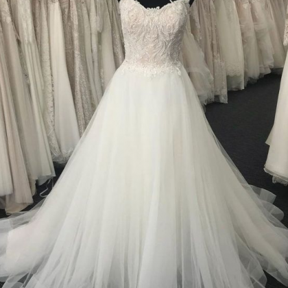 Sweetheart Neck Tulle Lace Long Prom Dress