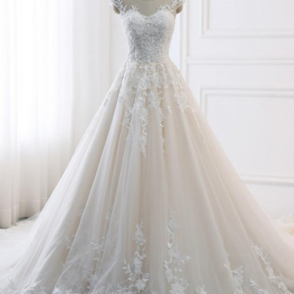 Mermaid A-line Wedding Dresses Bridal Gown Lace..
