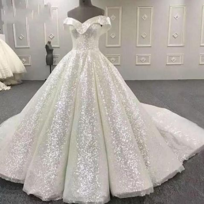 Ball Gown Style Wedding Dresses, Sparkle Wedding..
