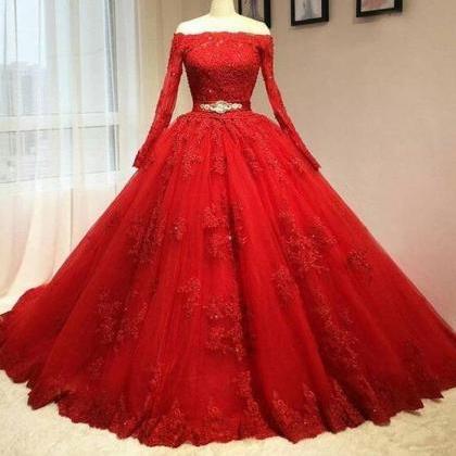 Red Ball Gown Quinceanera Dresses