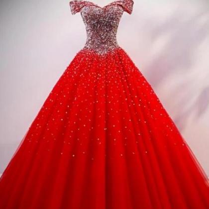 A Line Ball Gown Tulle Sweetheart Party Dress,..