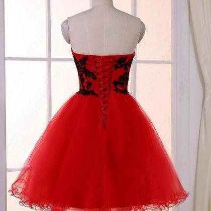Cute Red Homecoming Dress For Hoco