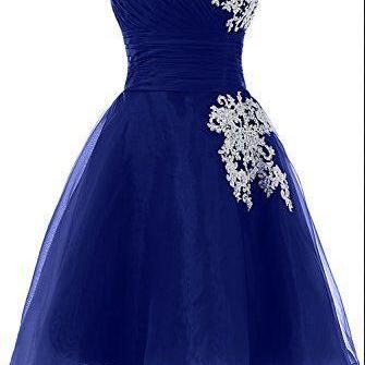 Strapless Organza Lace Homecoming Dress