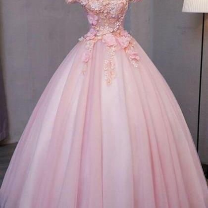 Charming Purple Short Sleeves Tulle Puffy Long Formal Dress Lovely Evening Dress Party Dress S26513 main image 1