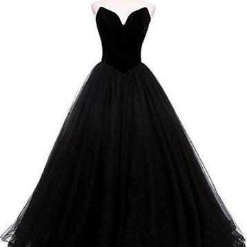 Black A-Line V-neck Printed Dress