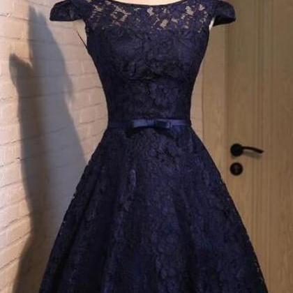 Short Sunday Dress in Navy blue LPS RN
