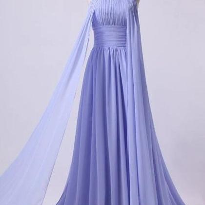 Bow High Neck Pleated Long Sleeve Chiffon Dress Sunset