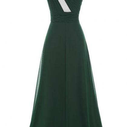 Long Sleeve Chiffon Dress Green 1