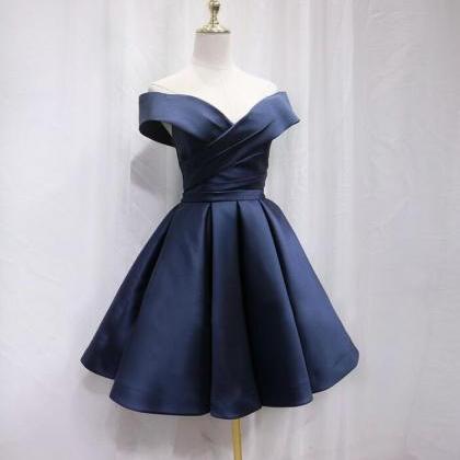 Lovely Pink Satin and Lace Homecoming Dress, Lovely Formal Dress main image 1